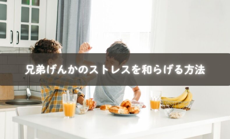 兄弟げんかで悩む親子のサポートイメージ
