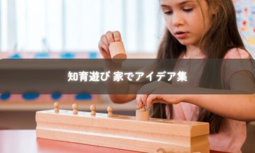 知育遊び 家で楽しく学ぶ親子時間