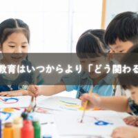 0歳からの幼児教育と親の関わり方を説明する画像